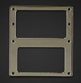 2TEK Tele Bridge Plate for Humbucker, Bright Nickel
