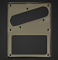2TEK Tele Bridge Plate for Singlecoil, Left Hand, Bright Nickel