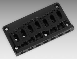 7 String Flat Mount Bridge, Black
