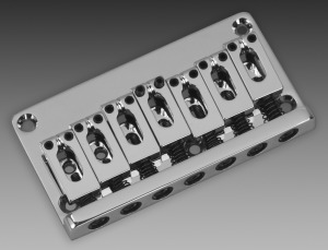 7 String Flat Mount Bridge, Chrome