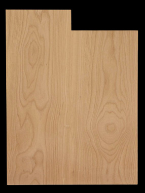 Bass Sized Body Blank, Alder