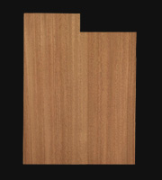 Bass Sized Body Blank, Mahogany