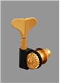 Schaller BM Light Bass Tuner, Left Side, Gold