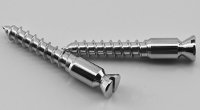 Floyd Wood Screws, Pair, Chrome