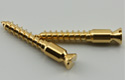 Floyd Wood Screws, Pair, Gold
