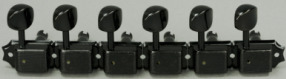Vintage Tuners, Set of 6 Left Side, Black