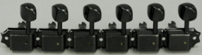Vintage Tuners, Set of 6 Right Side, Black