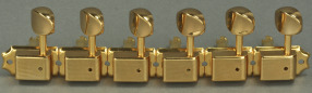 Vintage Tuners, Set of 6 Right Side, Gold