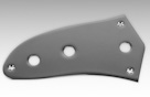 Jaguar Control Plate, Chrome