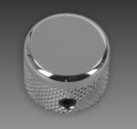 Vintage Upper Concentric Pot Knob, Chrome