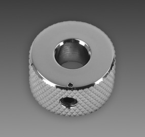 Lower Concentric Pot Knob, Chrome