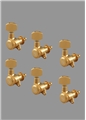 Schaller M6 Locking Tuner, 6-In-Line Set, Left Side, Gold