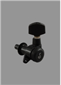 Schaller M6 Locking Tuner, Right Side, Black