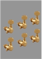 Schaller M6 Locking Tuner, 6-In-Line Set, Right Side, Gold