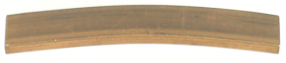 Fender Style Nut Blank, Curved Bottom, Brass