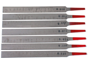 Nut Files for Bass, Set of 7