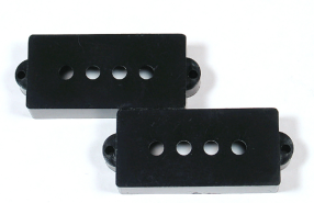 PBass Pickup Covers, Pair, Black