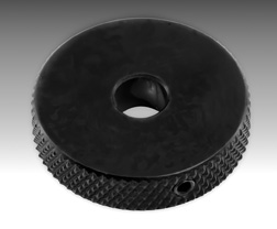 Roller Pot Knob, Black