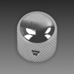 Round Top Knob, Chrome