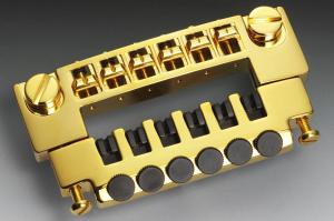Schaller 456, 6 String Stud Mount Bridge, Gold