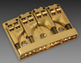Schaller 471, 8 String Bass Bridge, Gold