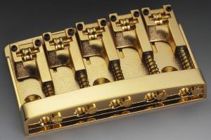 Schaller 496, 5 String Bass Bridge, Gold