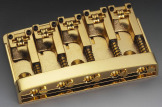Schaller 496, 5 String Bass Bridge, Gold