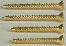 Neck Screw, Set of 2+2 for Contoured Heel, Gold
