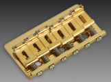 Strat Flat Mount Bridge, Vintage Spacing, Gold