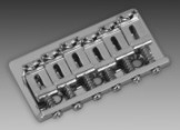 Strat� Flat Mount Bridge, Humbucker Spacing, Chrome