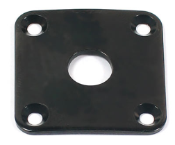 Square Side Jack Plate, Black
