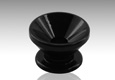 Standard Strap Buttons, Pair, Black