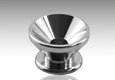 Standard Strap Buttons, Pair, Chrome