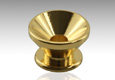 Standard Strap Buttons, Pair, Gold