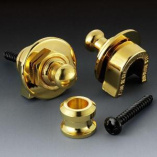 Schaller Strap Locks, Pair, Gold
