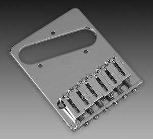 Gotoh Standard Tele Bridge, Chrome