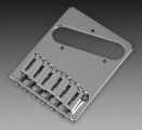 Gotoh Standard Tele Bridge, Left Hand, Chrome