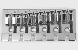 Takeuchi TG6 6 String Bass Bridge, 16.5mm Pitch, Chrome