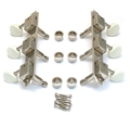 Vintage Deluxe Style Tuners, 3 on Plate (3L/3R), Nickel