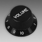 Strat� Volume Knob, Black