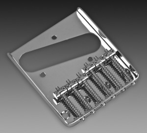 Vintage Tele&reg; 6 Saddle Bridge, Chrome