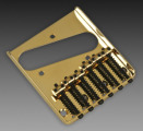 Vintage Tele® 6 Saddle Bridge, Gold