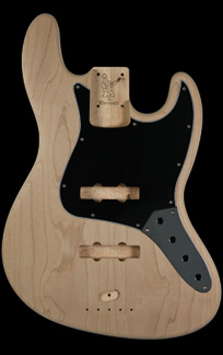 Alder Chambered J Bass body