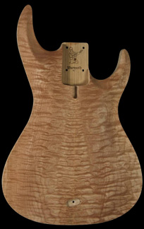 Dinky P Carved Quilt Maple body