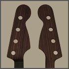 Rosewood and Ebony J Bass Neck