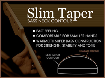Slim Taper Bass Neck Back Contour