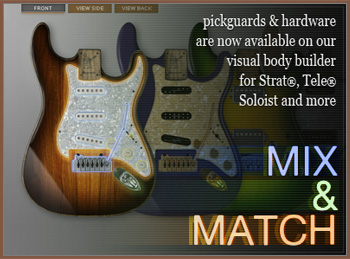 Add Hardware and Pickguards On Our Visual Body Builder