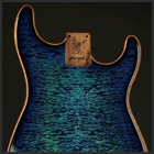Caribbean Burst Strat Body