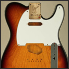 Black-Red-Yellow Burst Vintage Tele body
