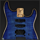 Blue Dye 7/8th S-Style Body